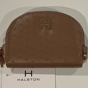 H by Halston Tan Key & Card Holder